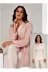 Marilyn Pijama 22364 Sabahlıklı 3'lü Lohusa Pijama Takımı Somon 1