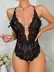 Metal Kalp Aksesuarlı Dantelli Siyah Body 3