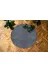 Minas Home -M1001B Yuvarlak Antrasit Puffy Peluş Post Halı Mns 1
