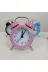 Mirdiya 5654 Beyaz Renk Mini Masaüstü Analog Dekoratif Çalar Saat Masa Saati 4