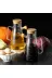 Online Kapında Mutfak-000038 Bambu Standlı 2’Li 900Ml Borosilikat Cambambukapaklıyağdanlık Set Ayçiçek Zeytinyağı 1