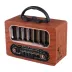 Orta Boy Retro Ahşap Tasarım Bluetooth Hoparlörlü Radyo – FM/AM Destekli, Şarjlı ve Taşınabiliri Radyo NS-6636 (4745) 2
