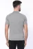 Polo Yaka Fermuarlı Örme Gri T-shirt | Wessi 3