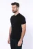 Polo Yaka Fermuarlı Siyah Örme T-shirt | Wessi 4