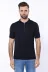Polo Yaka Lacivert Düz Örme Erkek T-shirt - Wessi 3