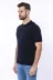 Polo Yaka Lacivert Düz Örme Erkek T-shirt - Wessi 4