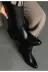 POTEEN Diva Western Kadın Kovboy Yarım Bot C317-Siyah 1