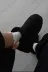 POTEEN Dora Kadın Siyah Süet Görünümlü Kışlık Rahat Bot Düz Taban Günlük Kullanım-C304 1
