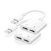 Powerway Ac08 Apple Iphone Uyumlu Lightning 2In1 Şarj Kulaklık Dönüştürücü Jack Adaptör Şarj Çoğaltıcı Splitter 1