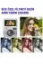 Retro Mini Dijital Kamera 1080P 1.47 İnç Flip Ekranlı Flaşlı Selfie Vlog Kamerası 4GB SD Hediyeli Mor 4