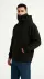 Samuray Ninja Çift Kapüşonlu ZIP Fermuarlı Kanguru Cepli Tam Fermuarlı Hoodie Sweatshirt - Siyah 1