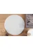 Sarar beyaz100x100 Yuvarlak Beyaz Post Pufy 1