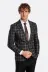 Slim Fit Sivri Yaka Siyah Erkek Ceket - Wessi 1