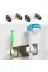 SML G0ugy_AA22YT1021 Pratik Organizer 4Lü Yapışkanlı Fırça Paspas Mop Fırça Sabitleyici Ergonomik Alet Aparatı 4