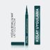ST23060115 Flormar No:004 Green Matte Ekstra Mat Bitişli Yoğun Siyah Esnek Keçe Uçlu Kalem Eyeliner 3