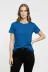 T-Shirt Bisiklet Yaka Slim Fit Likralı Tişört Günlük Basic Body - İndigo - 2XL - İndigo 1
