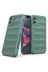 Techaks T32581-TCHS Iphone 11 Kılıf Esnek Tpu Oyuklu Arka Yüzey Tasarımlı Zore Etnik Silikon Kapak - Koyu Yeşil 2