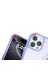 Techaks T35539-TCHS Iphone 12 Pro Kılıf Sıvılı Simli Şeffaf Arka Yüzey Zore Keto Silikon Kapak - Mor 3