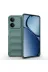 Techaks T38782-TCHS Realme C63 Kılıf Esnek Tpu Oyuklu Arka Yüzey Tasarımlı Zore Etnik Silikon Kapak - Koyu Yeşil 2