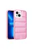 Techaks TCHS-23796 Iphone 13 Uyumlu Kamera Korumalı Aihttgli Renkli Zore Seksek Kılıf-Pembe 1