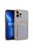 Techaks TCHS-24660 Iphone 12 Pro Uyumlu Zore Bark Kartlıklı Kılıf-Lila 1