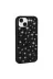 Techaks TCHS-30657 Iphone 15 Uyumlu Parlak Taşlı Tasarım Pırlanta Zore Kılıf-Siyah 1