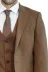 Tek Düğmeli Slim Fit Taba Yelekli Erkek Takım Elbise - Wessi 2