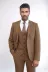 Tek Düğmeli Slim Fit Taba Yelekli Erkek Takım Elbise - Wessi 4