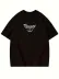 Thousand Baskılı Oversize Bisiklet Yaka T-shirt - Siyah - S - Siyah 2