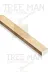 TREE MAN İSMET PERİM 2.5x5x150c5a 2.5X5X150 Cm 5 Adet Silinmis Çam Çita Kereste Taslak Tahta 1
