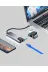 UCUZTEKNO TYC5F3946B58ABB8965528900 Alüminyum Kasalı Macbook Usb-C Hub – 4K Hdmi, Usb 3.0, Sd/tf Kart Girişi, Pd Şarj Desteği 3