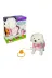 Vardem Oyuncak PFT-B025 Peluş Kumandalı Tasmalı Yürüyen Pembe Fiyonklu Sevimli Köpek 1