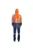 Vizwell VWJK44T Reflektörlü Oxford Çift Renk 300D Oxford 5+1 Parka Turuncu 2