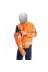 Vizwell VWJK44T Reflektörlü Oxford Çift Renk 300D Oxford 5+1 Parka Turuncu 4