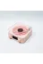 Waves Nostalji Plak Görünümlü Bluetooth Hoparlör 3D Ses Dalgası Retro Müzik Plak pembe 2