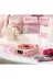 Waves Nostalji Plak Görünümlü Bluetooth Hoparlör 3D Ses Dalgası Retro Müzik Plak pembe 4