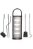 WOODSHUT SGSS-38024 5 Li Lüx Ithal İnox Standlı Şömine - Soba Maşa Takımı Aksesuar Seti 2