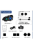 YNT İthalat EM-q282x Q28 2X 2 Eşleşmeli Motosiklet Kask Bluetooth Kulaklık 1080P Kamera Su Geçirmez Intercom 3