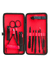 YNT İthalat ND-652 13 Parça Çantalı Manikür Pedikür Seti El Ayak Tırnak Bakım Seti Cımbız Makas Siyah Nokta Temizleme Batık Tırnak Engelleme Aparatı 1