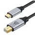 ZR126 Siyah Type-C Mini Dp Çevirici Kablo 1,8 M 1