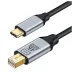 ZR126 Siyah Type-C Mini Dp Çevirici Kablo 1,8 M 2